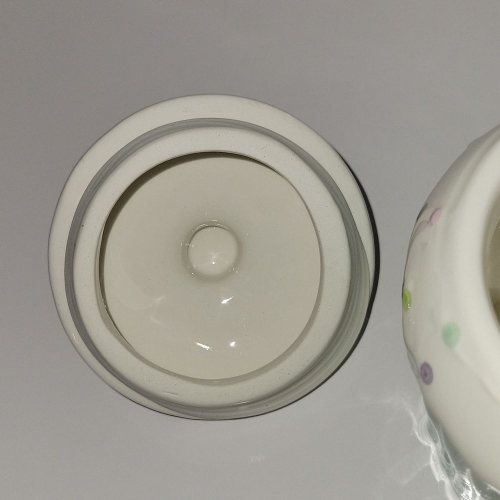 Pastel Mint Ceramic Cupcake Jar with Lid - Picture 4 of 7